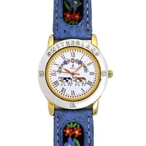 Jacques Du Manoir Vintage Watch Switzerland Unisex Gold Plated Montres De Fluer